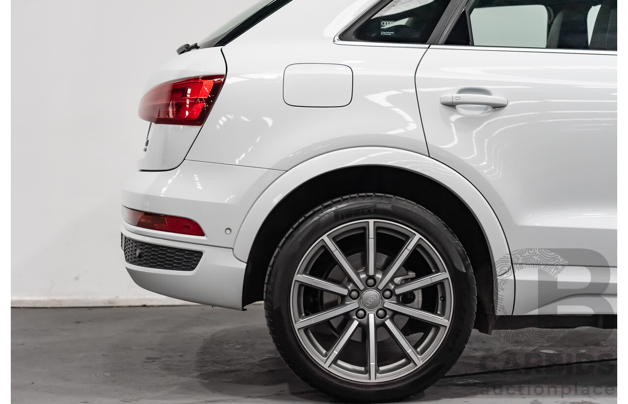 5/2018 Audi Q3 2.0 TDI Sport S-Line Pack Quattro AWD (135kw) 8U MY18 4d Wagon White Turbo Diesel 2.0L
