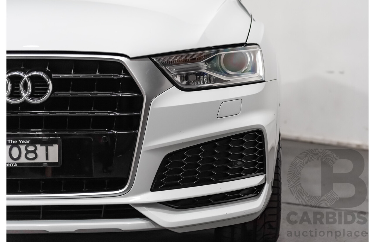 5/2018 Audi Q3 2.0 TDI Sport S-Line Pack Quattro AWD (135kw) 8U MY18 4d Wagon White Turbo Diesel 2.0L