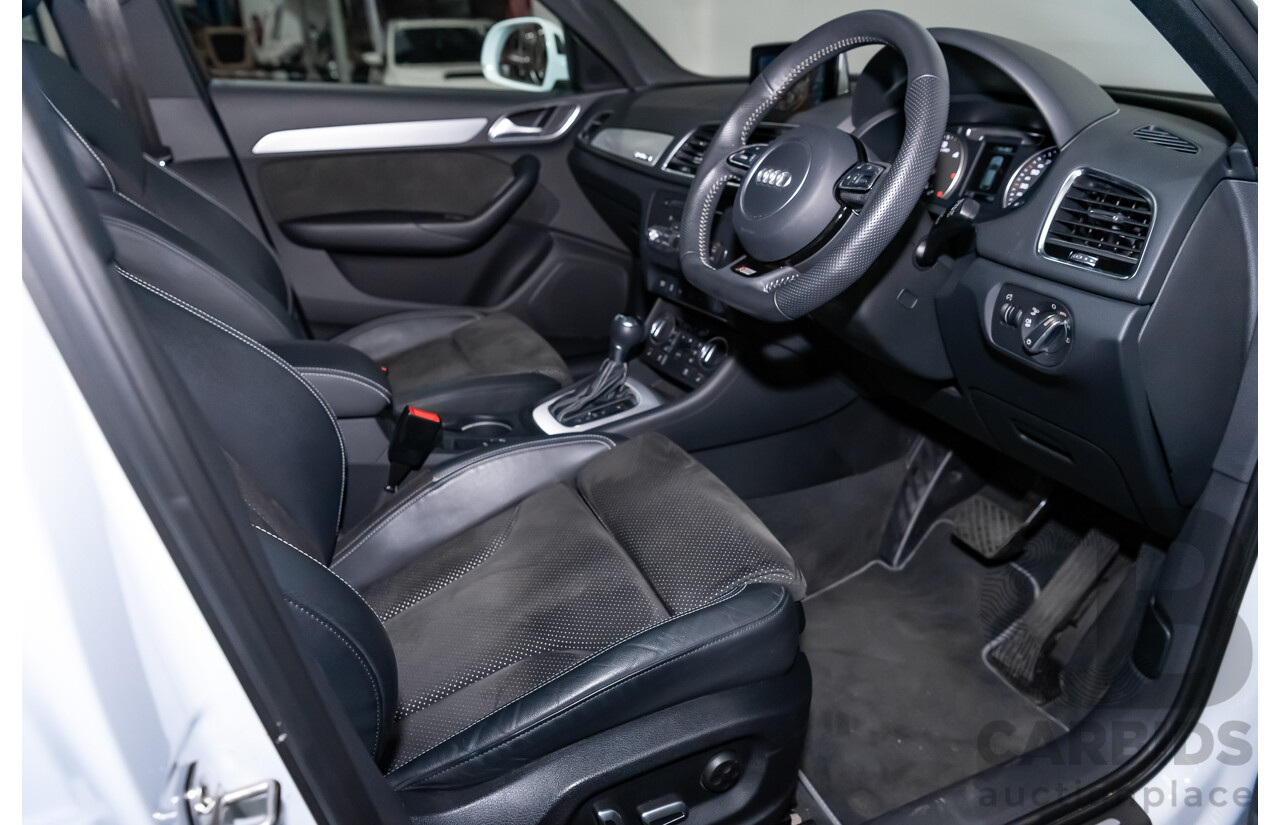 5/2018 Audi Q3 2.0 TDI Sport S-Line Pack Quattro AWD (135kw) 8U MY18 4d Wagon White Turbo Diesel 2.0L