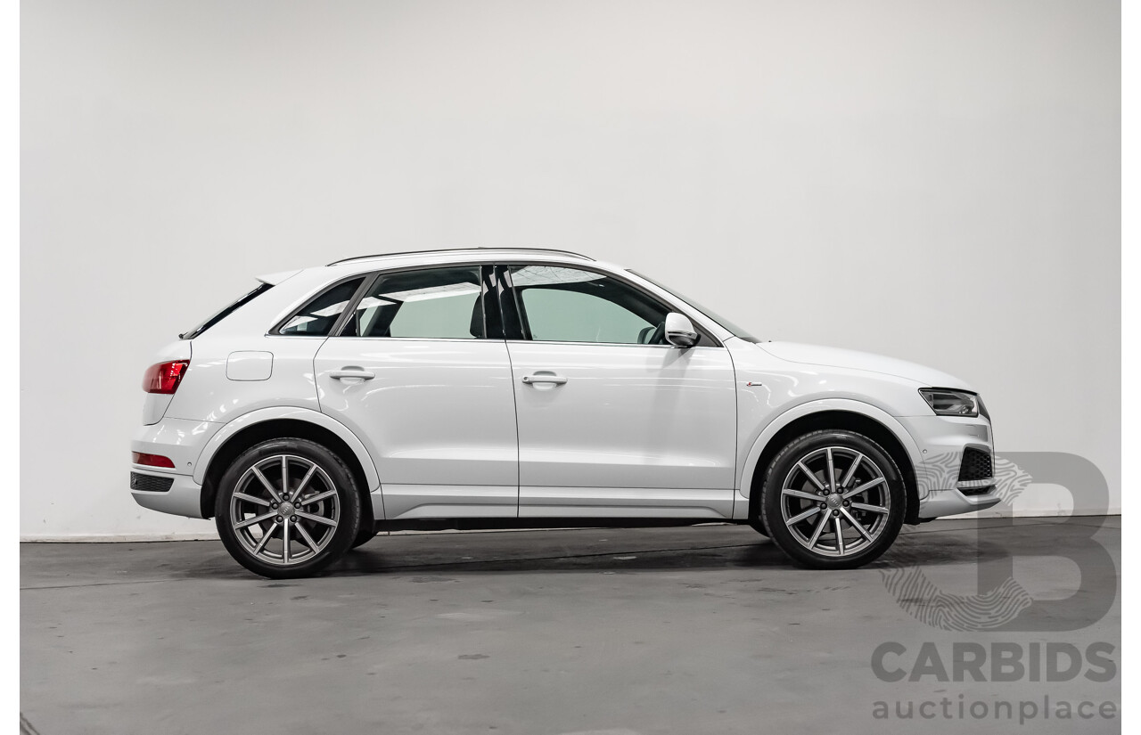 5/2018 Audi Q3 2.0 TDI Sport S-Line Pack Quattro AWD (135kw) 8U MY18 4d Wagon White Turbo Diesel 2.0L
