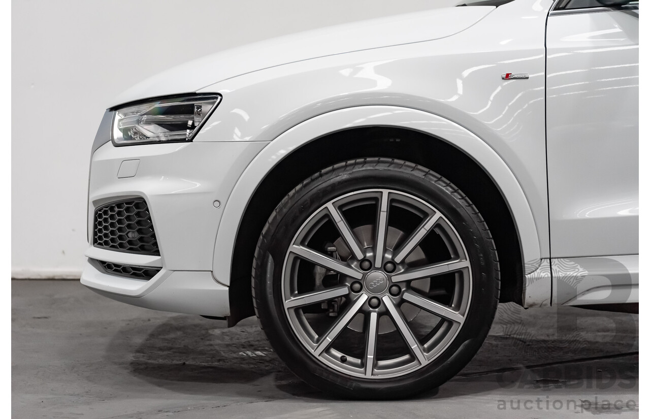 5/2018 Audi Q3 2.0 TDI Sport S-Line Pack Quattro AWD (135kw) 8U MY18 4d Wagon White Turbo Diesel 2.0L