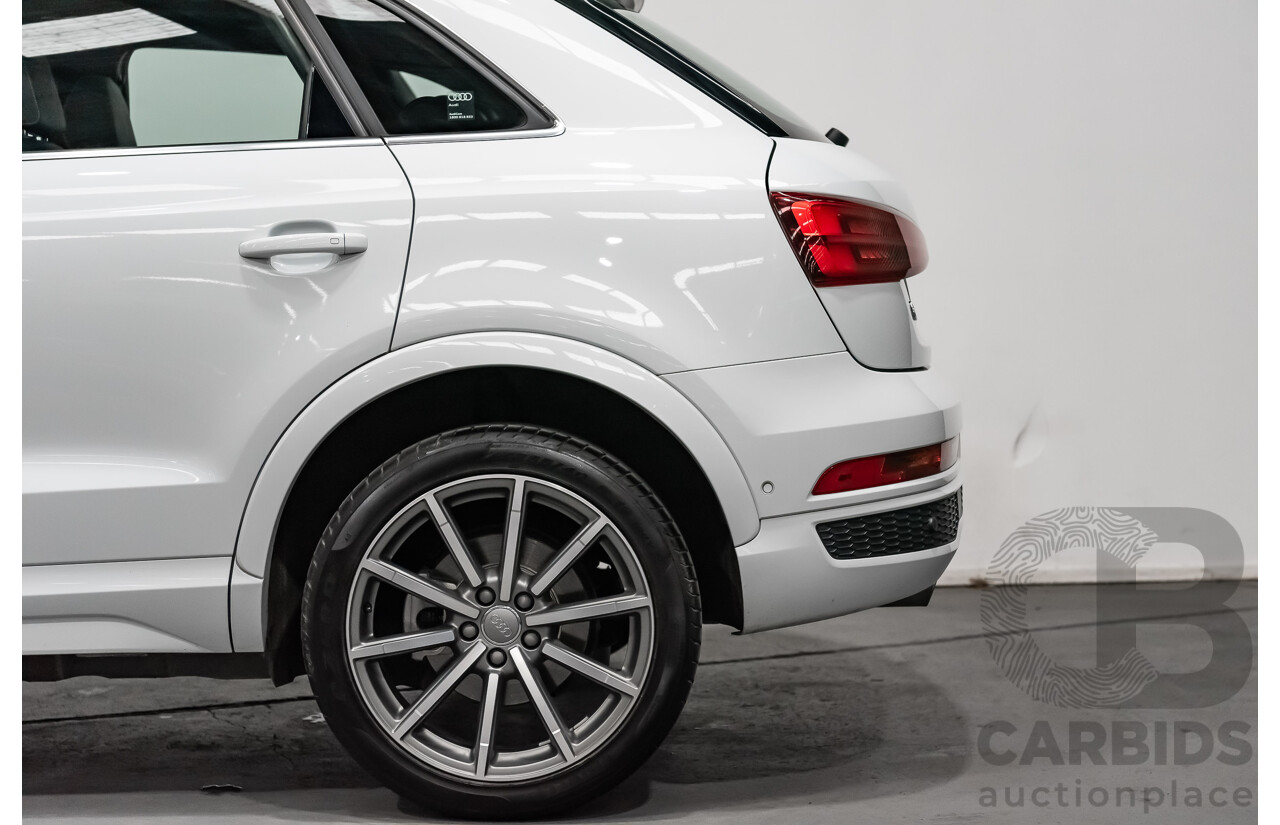 5/2018 Audi Q3 2.0 TDI Sport S-Line Pack Quattro AWD (135kw) 8U MY18 4d Wagon White Turbo Diesel 2.0L
