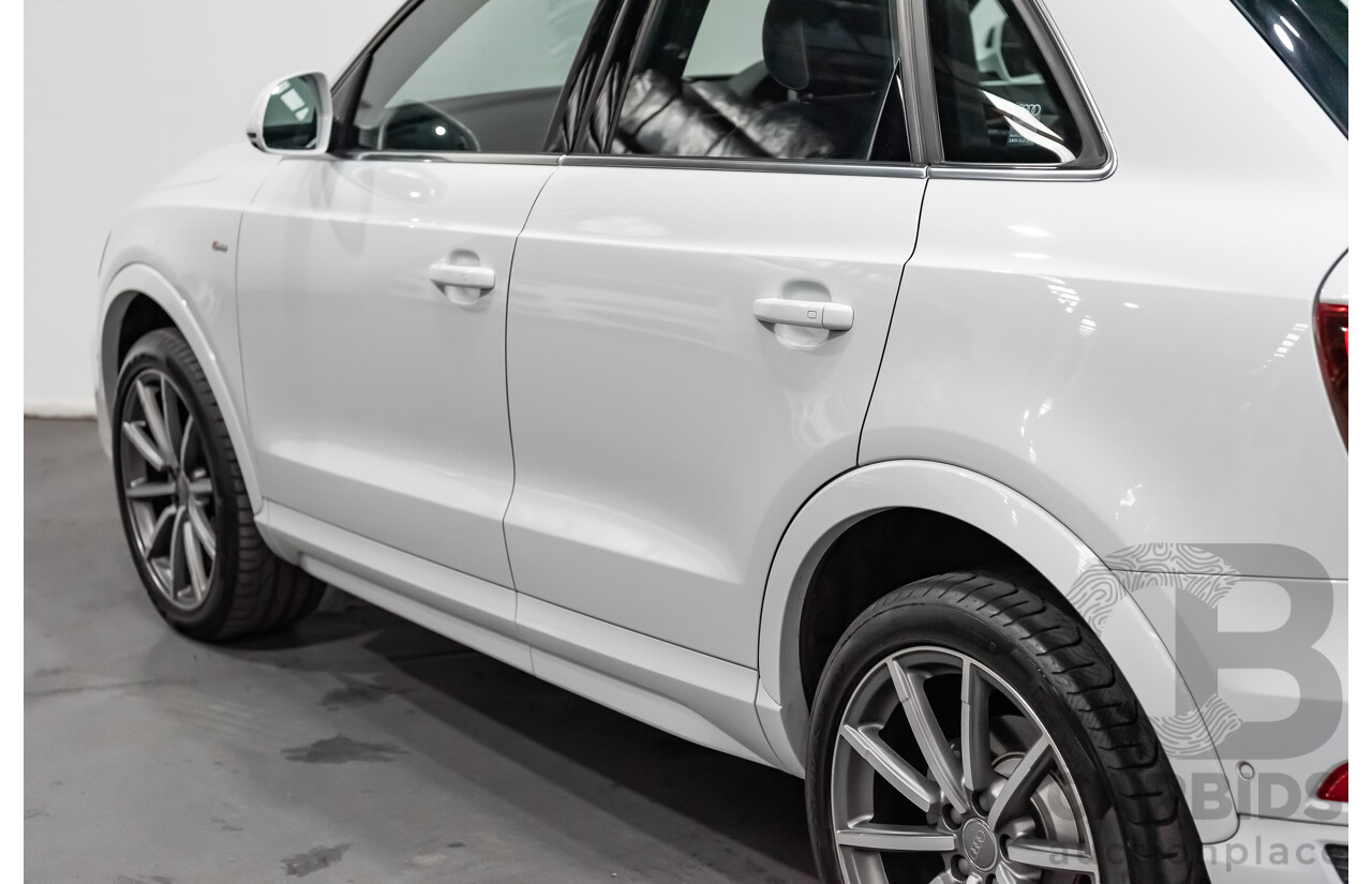 5/2018 Audi Q3 2.0 TDI Sport S-Line Pack Quattro AWD (135kw) 8U MY18 4d Wagon White Turbo Diesel 2.0L