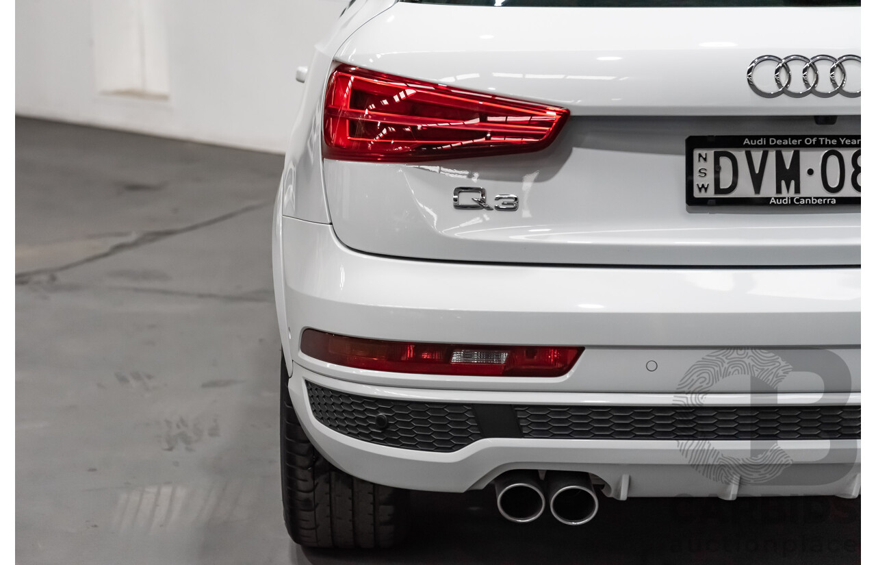 5/2018 Audi Q3 2.0 TDI Sport S-Line Pack Quattro AWD (135kw) 8U MY18 4d Wagon White Turbo Diesel 2.0L