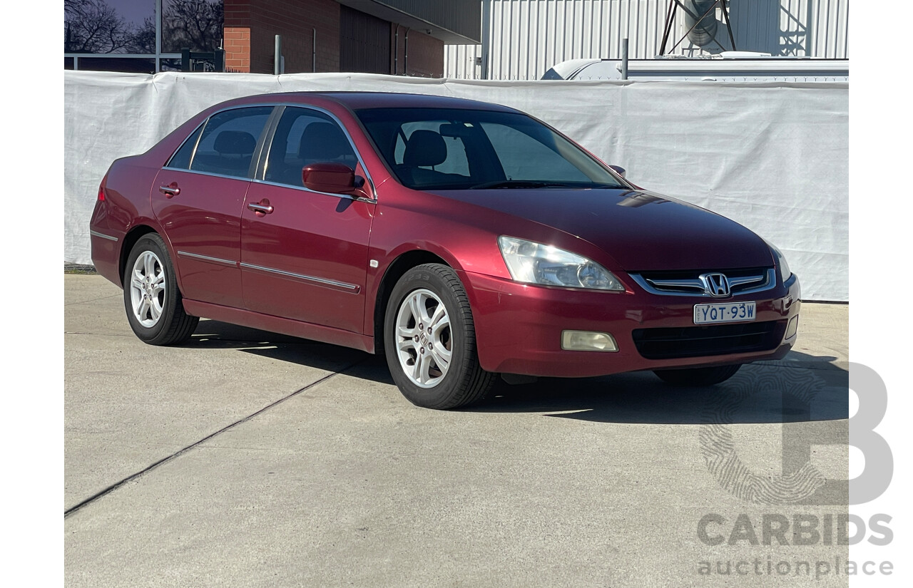 10/2006 Honda Accord VTi Special Edition 40 MY06 UPGRADE 4d Sedan Maroon 2.4L