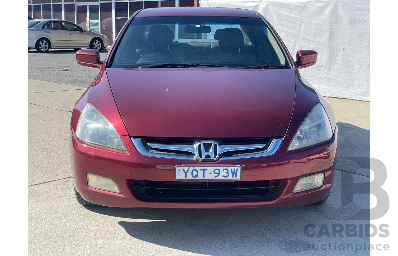 10/2006 Honda Accord VTi Special Edition 40 MY06 UPGRADE 4d Sedan Maroon 2.4L