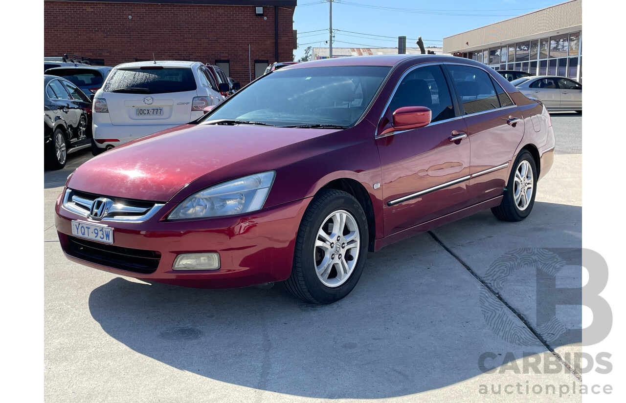 10/2006 Honda Accord VTi Special Edition 40 MY06 UPGRADE 4d Sedan Maroon 2.4L