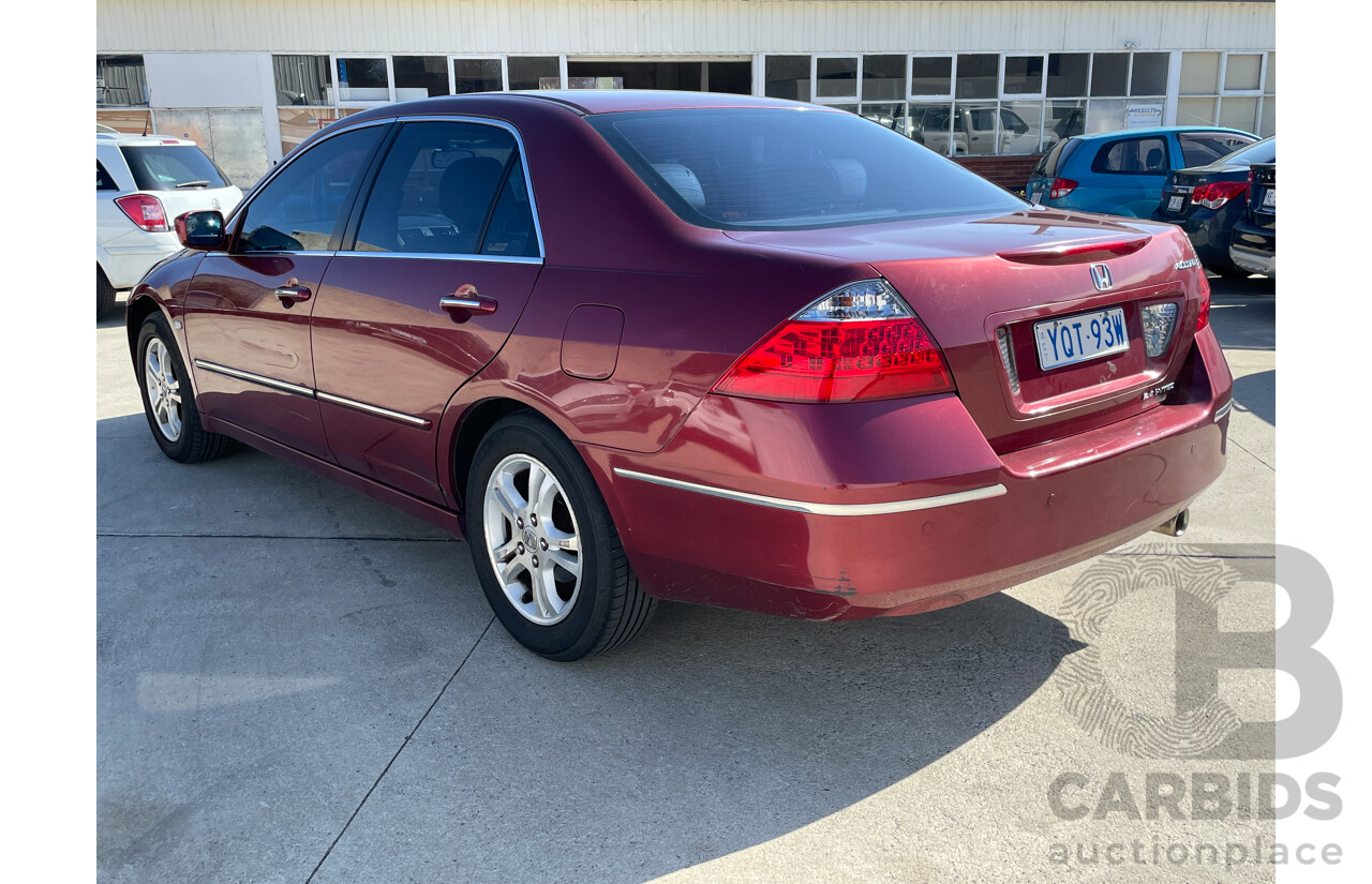 10/2006 Honda Accord VTi Special Edition 40 MY06 UPGRADE 4d Sedan Maroon 2.4L