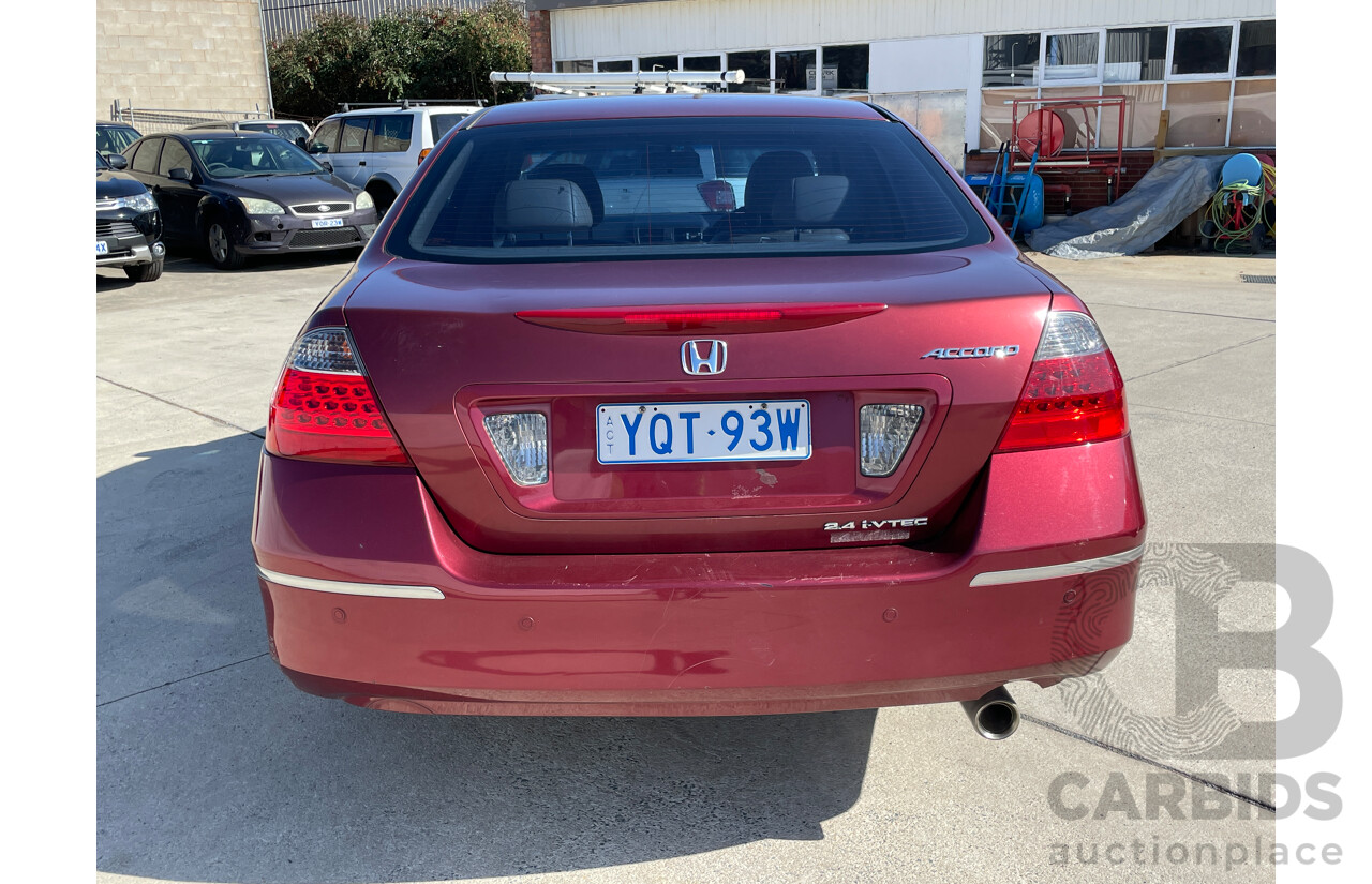 10/2006 Honda Accord VTi Special Edition 40 MY06 UPGRADE 4d Sedan Maroon 2.4L