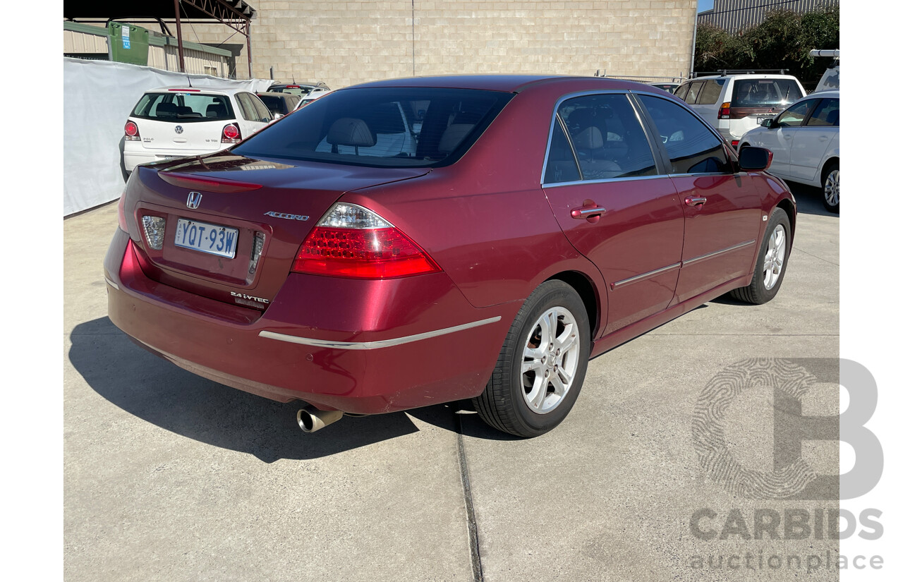 10/2006 Honda Accord VTi Special Edition 40 MY06 UPGRADE 4d Sedan Maroon 2.4L