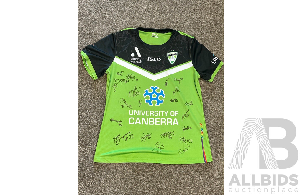 Signed Ladies Canberra United Jersey