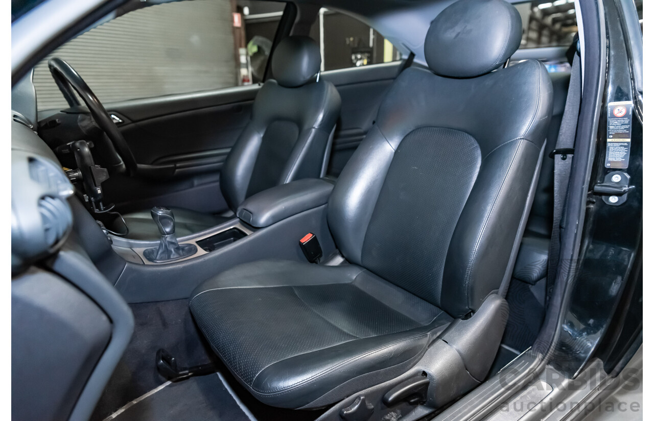 12/2002 Mercedes-Benz C200 Kompressor CL203 2d Coupe Obsidian Black Supercharged 1.8L