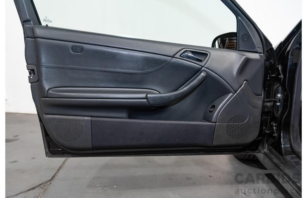 12/2002 Mercedes-Benz C200 Kompressor CL203 2d Coupe Obsidian Black Supercharged 1.8L