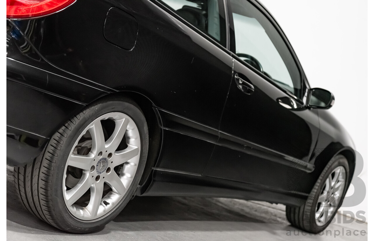 12/2002 Mercedes-Benz C200 Kompressor CL203 2d Coupe Obsidian Black Supercharged 1.8L