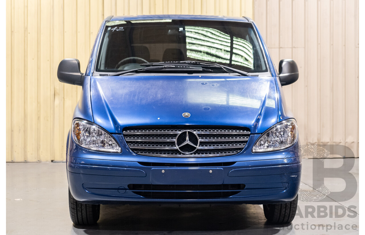 6/2006 Mercedes Benz Vito 115CDI Long People Mover 4d Van Blue Turbo Diesel 2.1L - 8 Seater