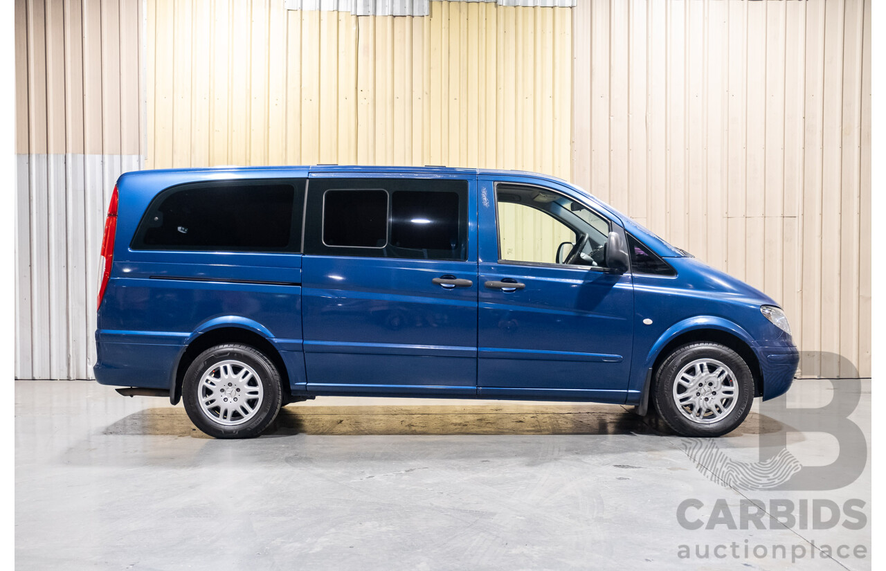 6/2006 Mercedes Benz Vito 115CDI Long People Mover 4d Van Blue Turbo Diesel 2.1L - 8 Seater