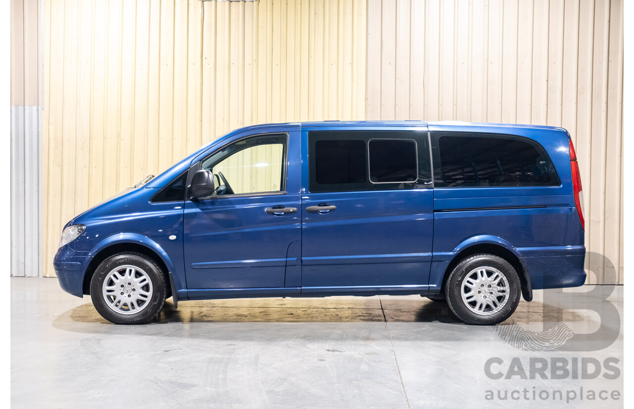 6/2006 Mercedes Benz Vito 115CDI Long People Mover 4d Van Blue Turbo Diesel 2.1L - 8 Seater