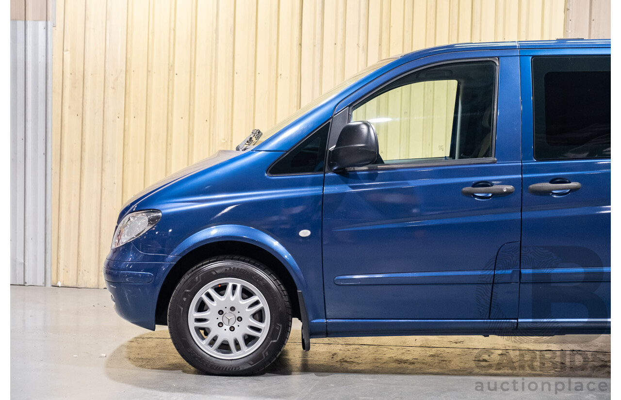 6/2006 Mercedes Benz Vito 115CDI Long People Mover 4d Van Blue Turbo Diesel 2.1L - 8 Seater