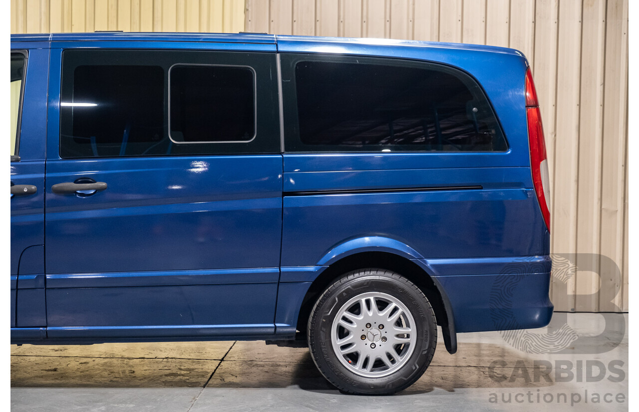 6/2006 Mercedes Benz Vito 115CDI Long People Mover 4d Van Blue Turbo Diesel 2.1L - 8 Seater