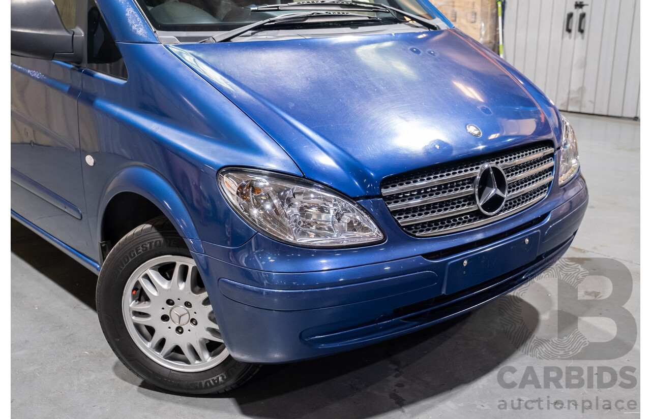 6/2006 Mercedes Benz Vito 115CDI Long People Mover 4d Van Blue Turbo Diesel 2.1L - 8 Seater