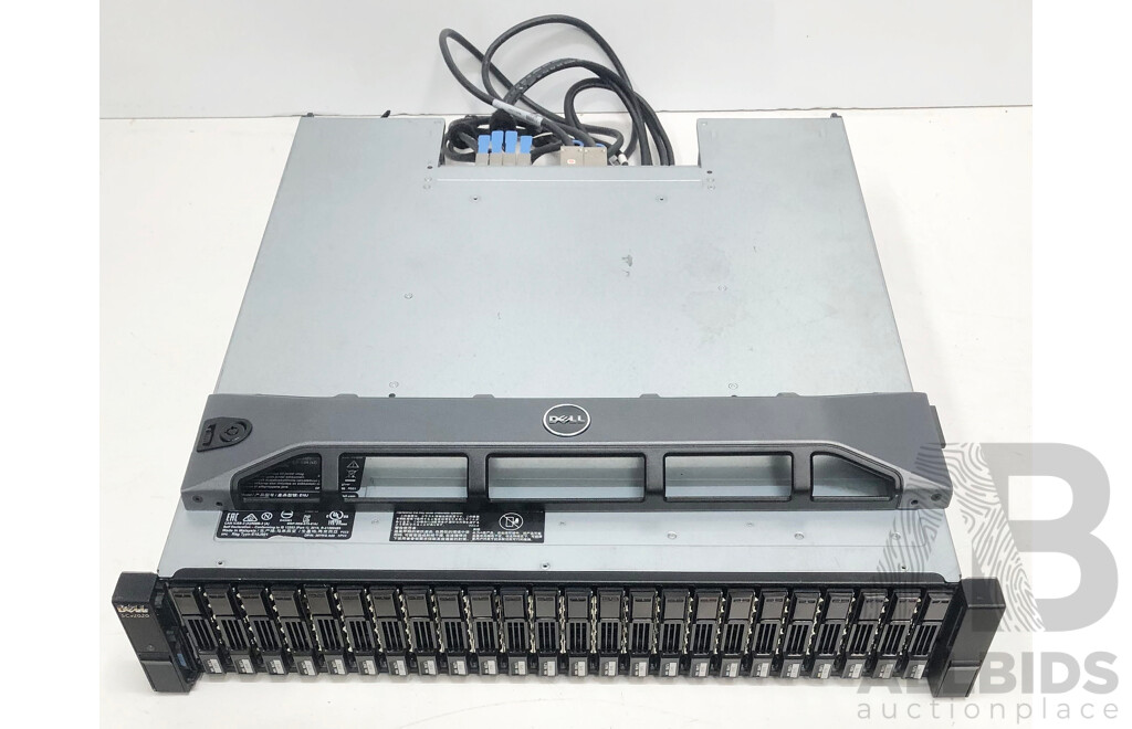 Dell SCv2020 (E10J) 24-Bay Hard Drive Array (28.8TB Installed) w/ Controller Modules