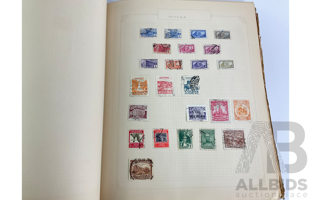 Collection of Cancelled and Mint Stamps, First Day Covers, Stamp Packs Including Australian Predecimal, Columbia, USA, Turkey, Christmas Island,