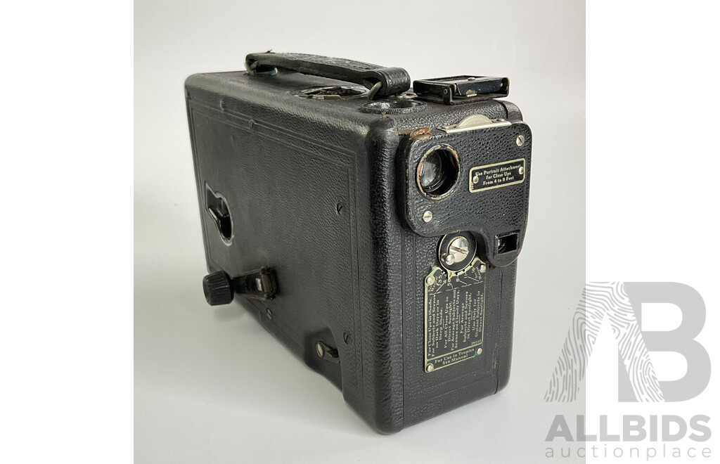 Vintage Kodak Cine Model B 16mm Film Camera with Original Case, Made in USA