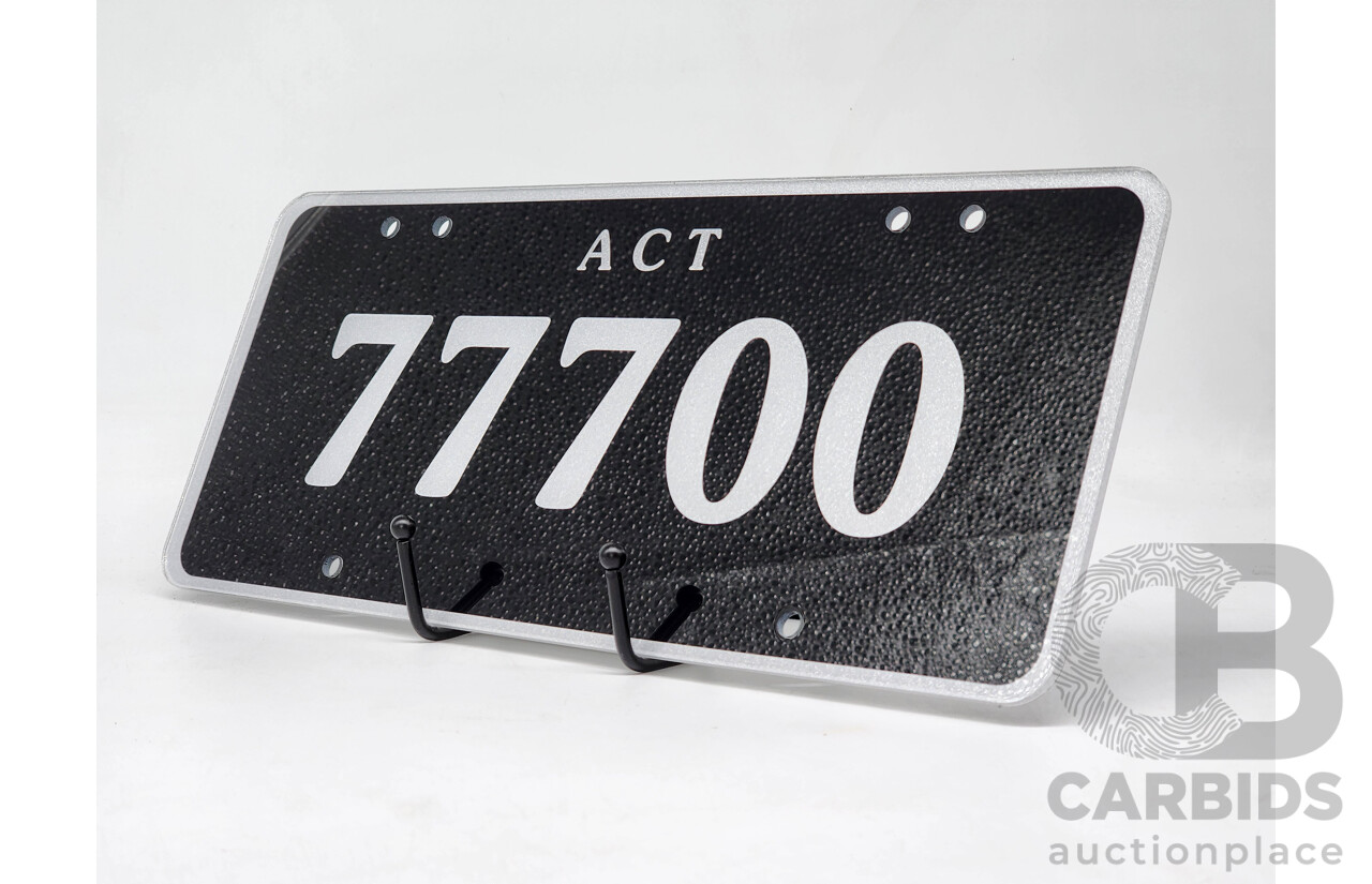 ACT 5-Digit Numerical Number Plate - 77700