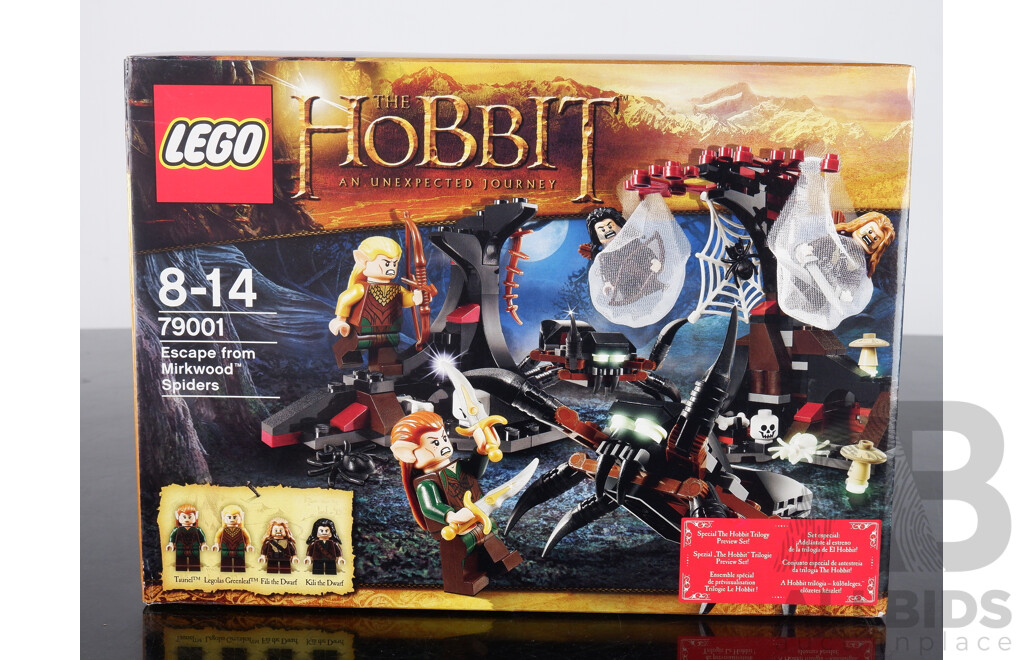 Lego the Hobbit Escape From Mirkwood Spiders Set 79001, Sealed in Box