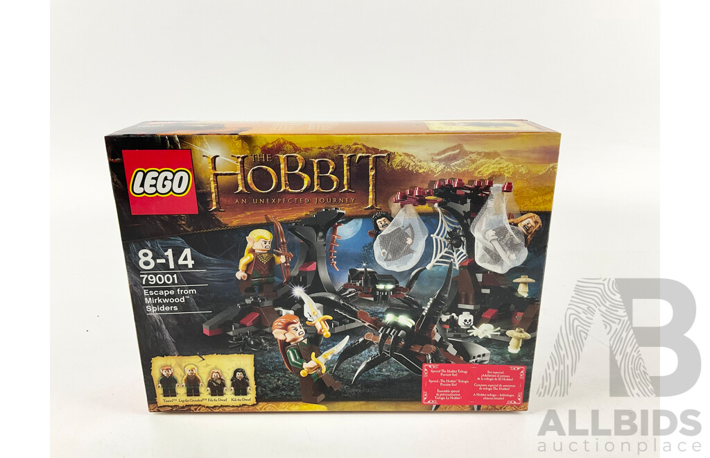 Lego the Hobbit Escape From Mirkwood Spiders Set 79001, Sealed in Box