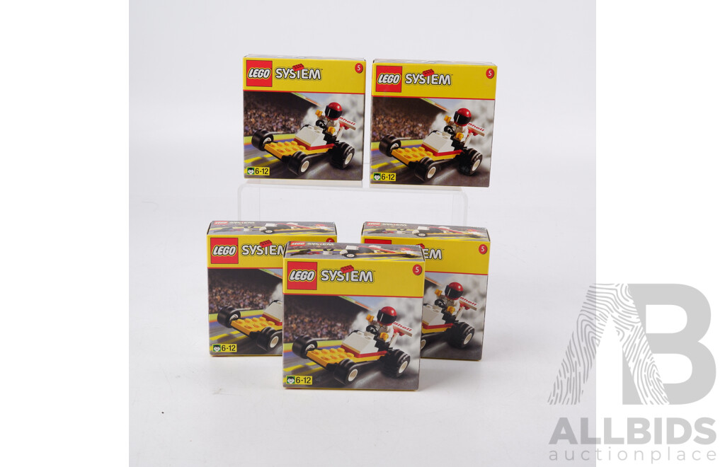 Quantity Five Lego System Sets 1250, Sealed in Box