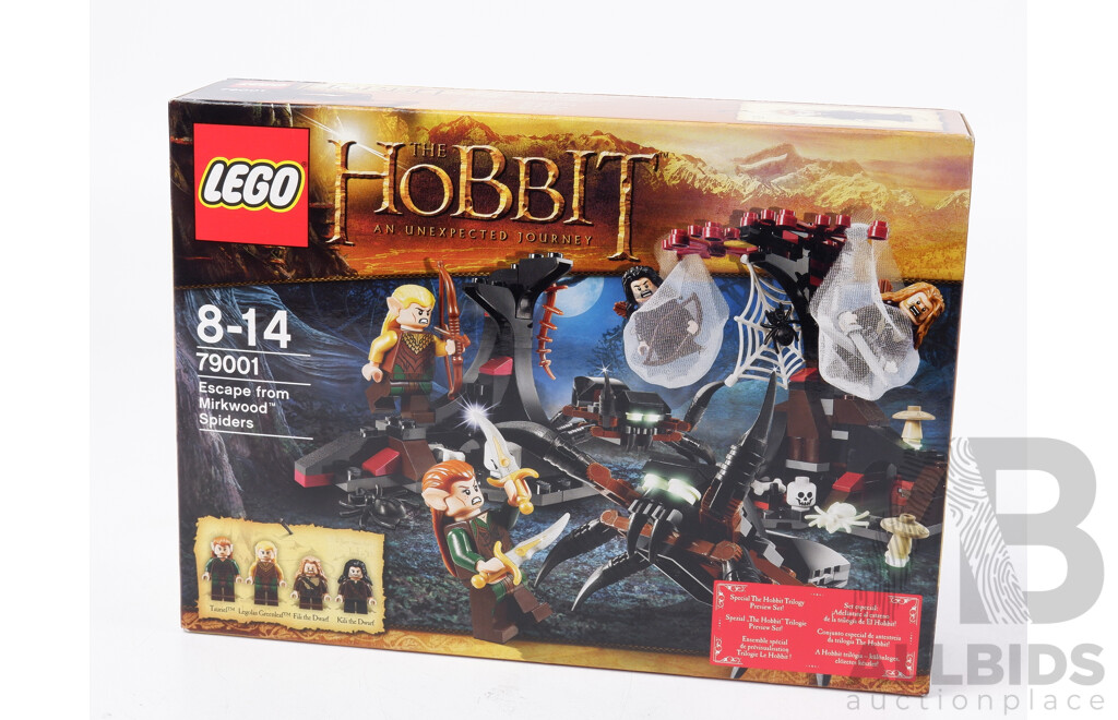 Lego the Hobbit Escape From Mirkwood Spiders Set 79001, Sealed in Box