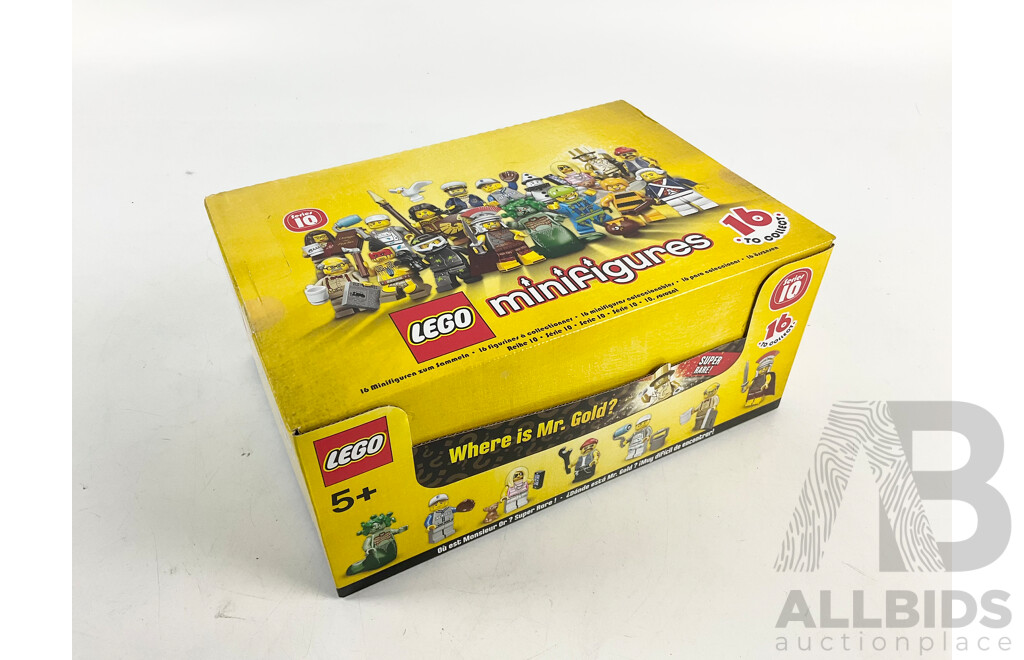 Lego Mini Figures Series 10, Quantity 60 Sealed Minifigs in Sealed Box