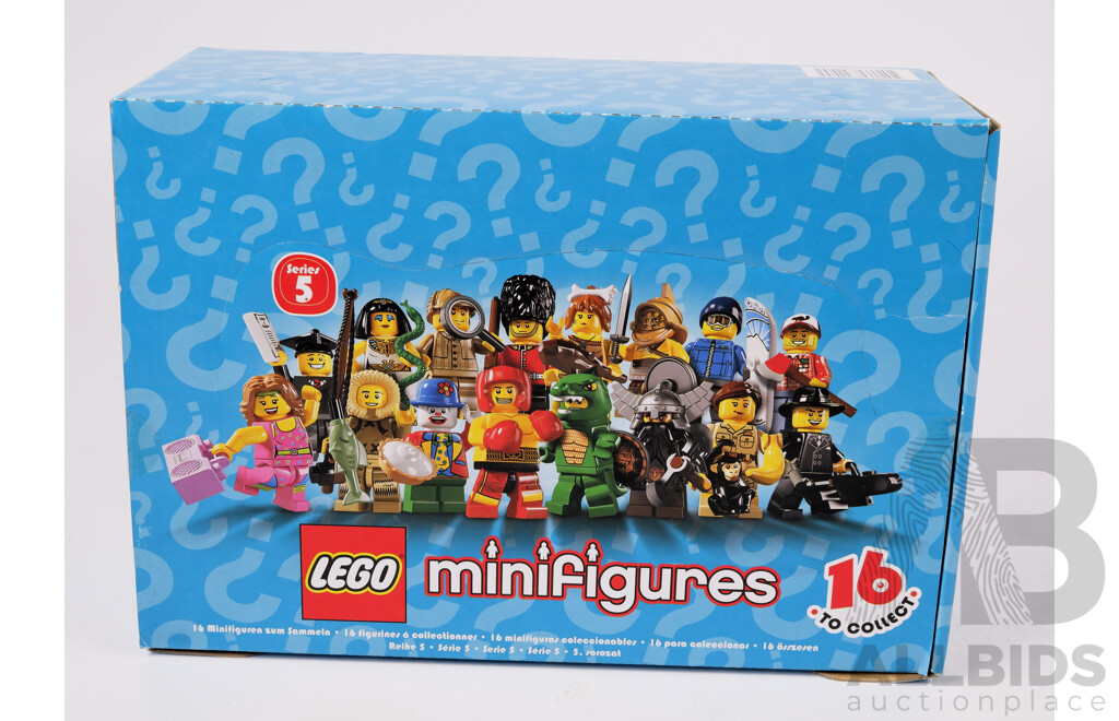 Lego Minifigures Series 5, Quantity 60 Sealed Minifigures in Sealed Box