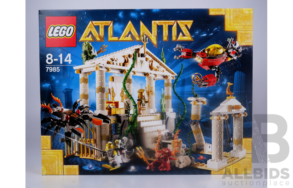 Lego Atlantis Temple Set, 7985, Sealed in Box