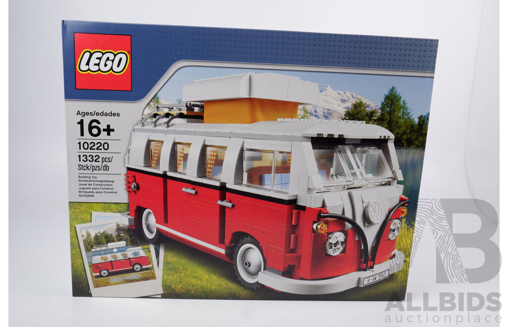 Lego Volkswagen T1 Camper Van Set, 10220, Sealed in Box