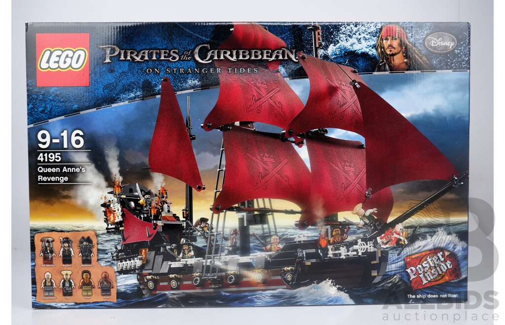 Lego Pirates of the Caribean Queen Annes Revenge Set, 4195, Sealed in Box