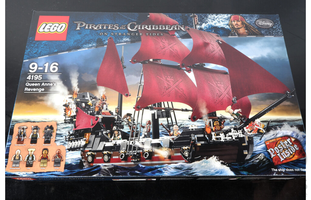 Lego Pirates of the Caribean Queen Anne's Revenge 4195, Sealed in Box