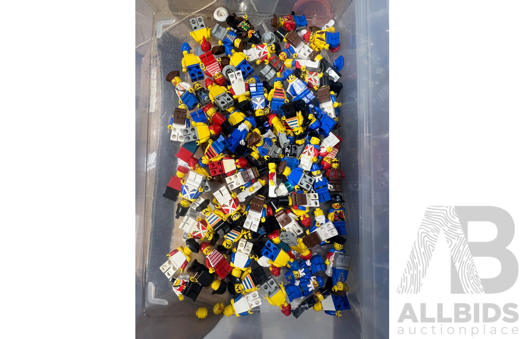 Large Collection  Lego Minifigures Including Pirates, Wild West and More