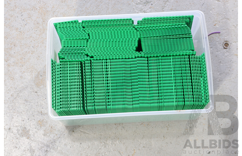 Large Quantity Lego 8 X 16 & 16 X 16 Stud Green Base Plates