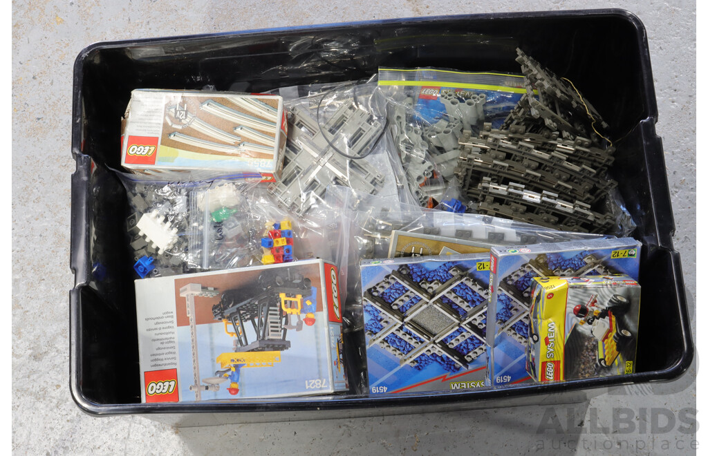 Large Collection Lego Trains Parts, Tracks and More, Mix of New and Used