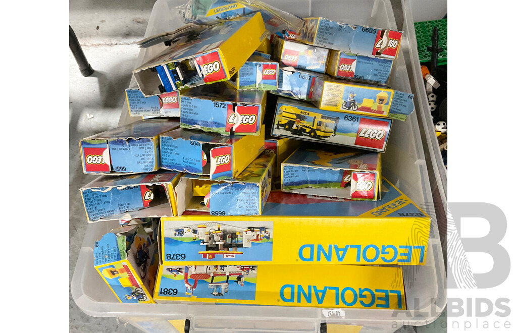 Large Collection Lego Sets in Open Boxes