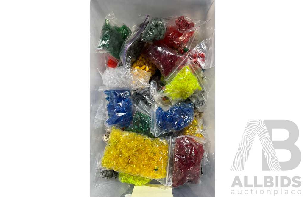 Large Collection Lego 1 X 1 Round & Various Transparent and Other Colours, Approx 1KG