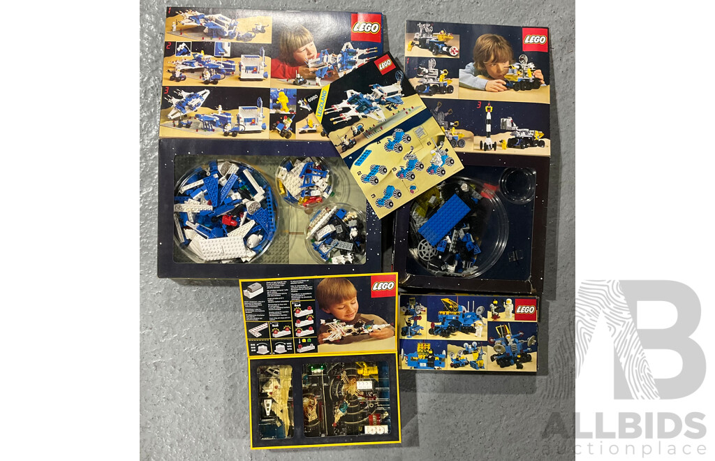Four Vintage Lego Space Sets in Original Boxes, 6980, 6928, 6780, 6950