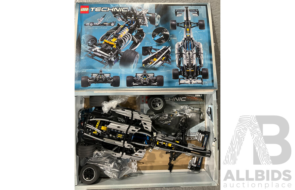 Collection Three Pre Built Lego Racing Car Sets