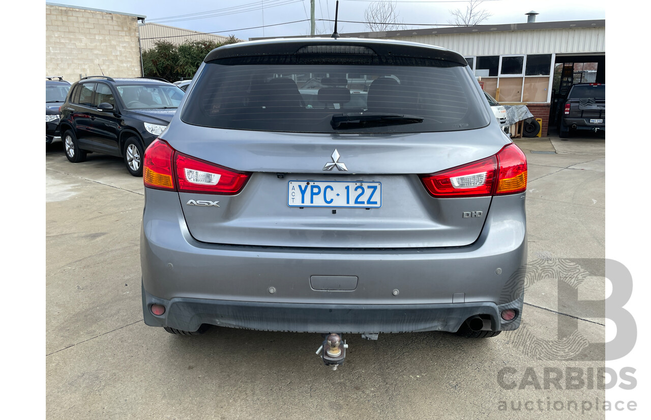 11/2013 Mitsubishi ASX (4wd) XB MY14 4d Wagon Grey 2.3L