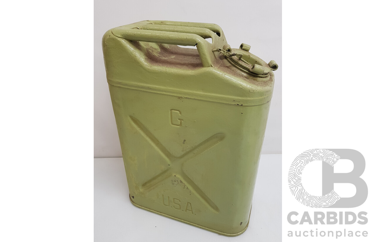 Pale Green Steel Jerry Can 20L