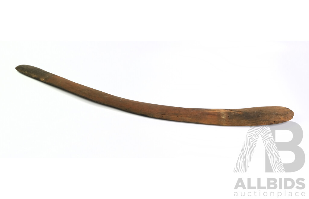 Vintage Hand Made Australian First Nations Mulga Wood Boomerang
