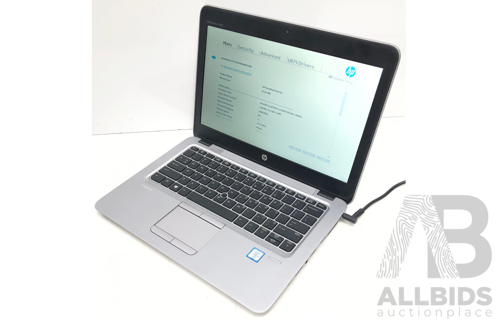 HP EliteBook 820 G3 Intel Core i5 (6300U) 2.40GHz-3.00GHz 2-Core CPU 12.5-Inch Laptop