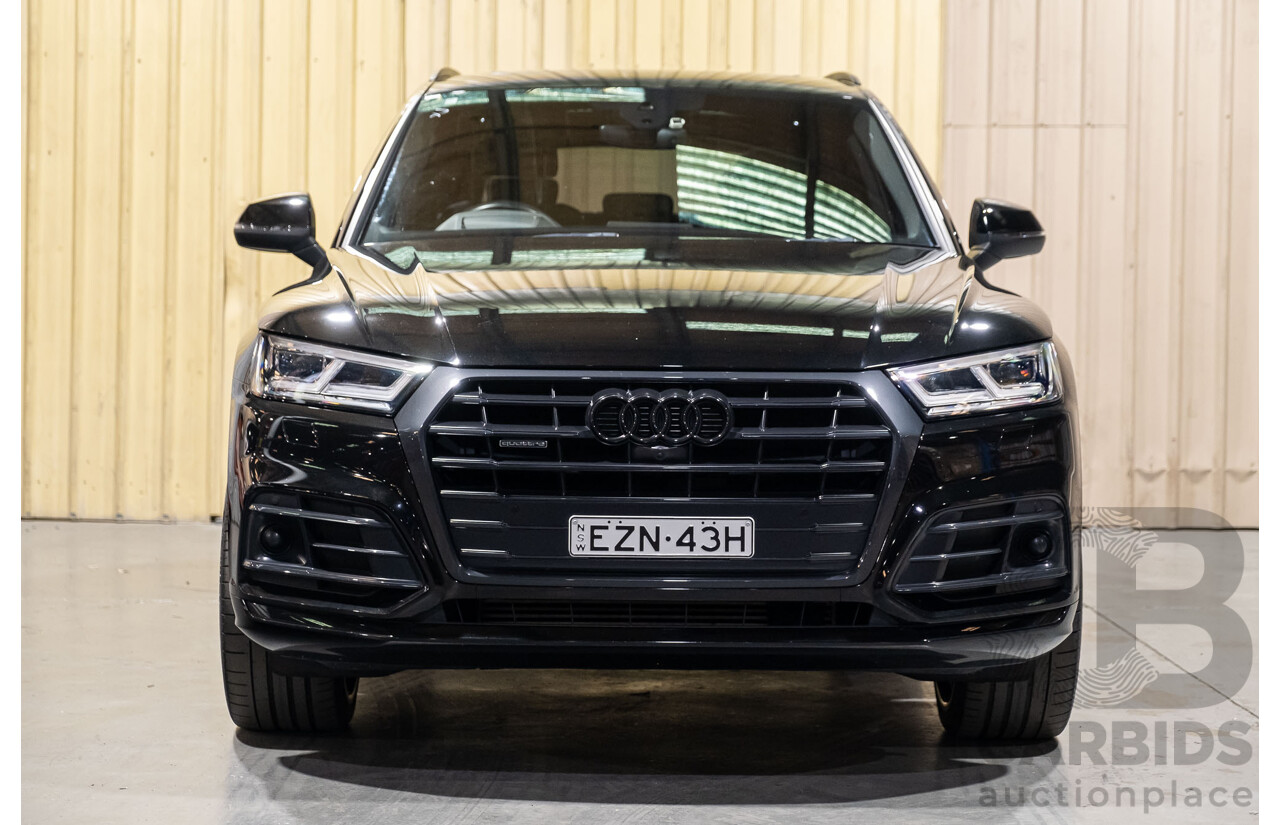 01/2019 Audi Q5 45 TFSI Sport Black Edition Quattro (AWD) FY MY19 Black 4d Wagon Turbo 2.0L